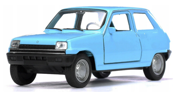 WELRE49720WB - RENAULT 5 bleue modèle à friction - 1