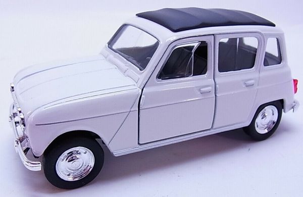 RENAULT 4L 1961 blanche mod le friction Collect World