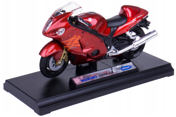 WELSU19660PW - Moto SUZUKI Hayabusa GSX 1300R rouge métallisée - 1