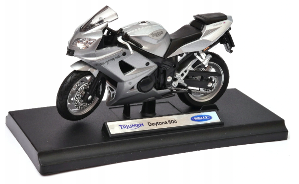 WELTR19660PWE - Moto TRIUMPH Daytona 600 grise métallisée - 1