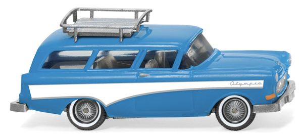 WIK007001 - OPEL caravane '57 Bleue et blanche - 1