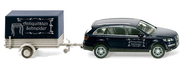 WIK013306 - AUDI Q7 avec remorque 1 essieux Antiquitaten Schneider - 1
