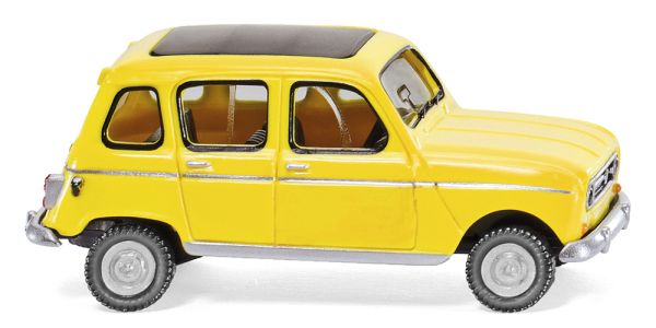 WIK022448 - RENAULT 4L jaune avec toit ouvrant - 1