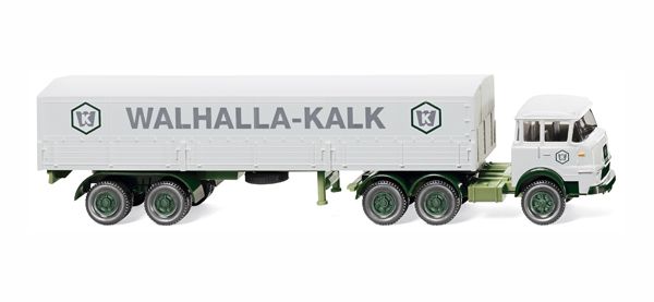 WIK048801 - KRUPP 806 6x4 avec semi bachée 2 essieux Walhalla Kalk - 1