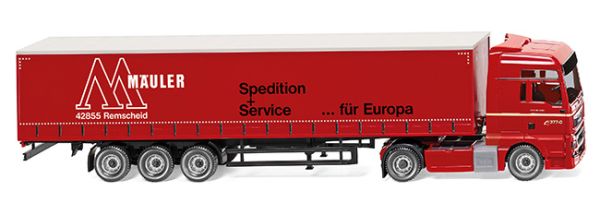 WIK053707 - MAN TGX Euro 6 4x2 avec semi bachée 3 essieux Mauler spedition service - 1