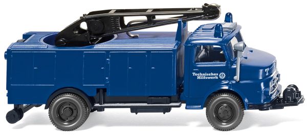 WIK069321 - MERCEDES BENZ L1413 4x2 avec grue THW - 1