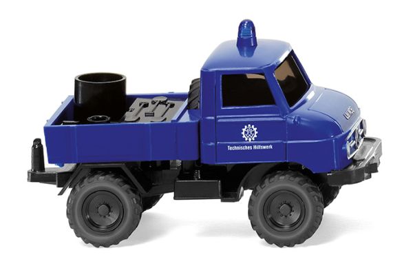 WIK069324 - MERCEDES UNIMOG U411 THW 4x2 plateau avec chargement - 1