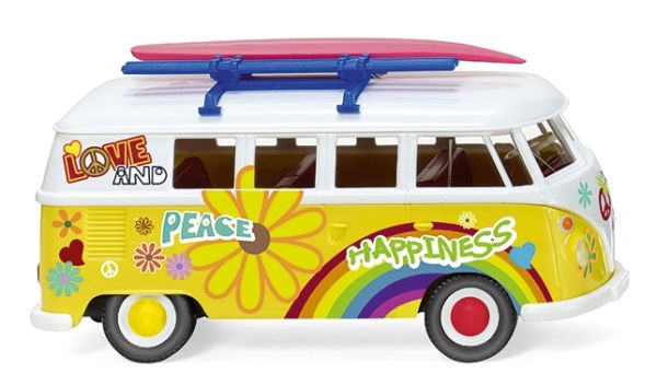 WIK079725 - VW T1 Bus FLOWER POWER - 1