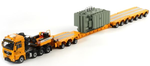 WSI01-1170 - MAN TGX XXL 8x4 et remorque surbaissée SCHEUERLE avec transformateur - 1