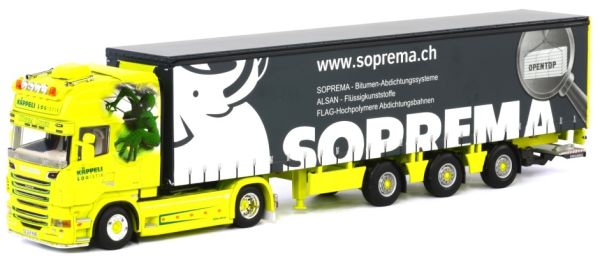 WSI01-1510 - SCANIA R6 Topline 4x2 et remorque bachée KAPPELI - 1