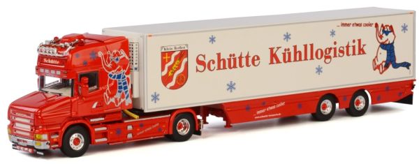 WSI01-1629 - SCANIA T Top Line Torpedo 4x2 et remorque frigo transports SCHUTTE KUHLLOGISTIK - 1