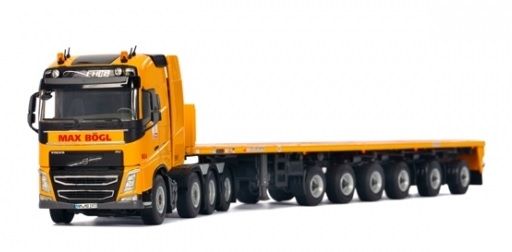 WSI01-1654 - VOLVO FH4 GL 8x4 avec Plateau Goldhofer 6 Essieux MAX BOGL - 1