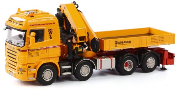 WSI01-1699 - SCANIA R5 Highline 8x4 plateau WIESBAUER avec grue Palfinger 150002 - 1