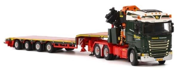 WSI01-1746 - SCANIA R13 Streamline Highline 6x4 avec grue et remorque 4 Essieux TRANSPORT GOUDRIAN - 1