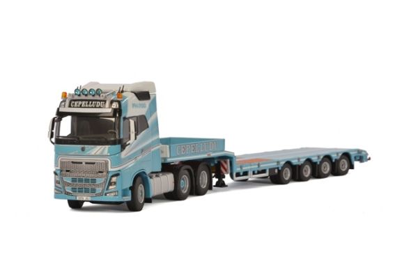 WSI01-1797 - VOLVO FH4 GL 6x4 avec plateau 4 essieux CEPELLUDU - 1