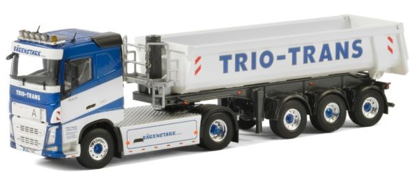 WSI01-2148 - VOLVO FH4 4x2 avec semi-benne 3 essieux TRIO TRANS - 1