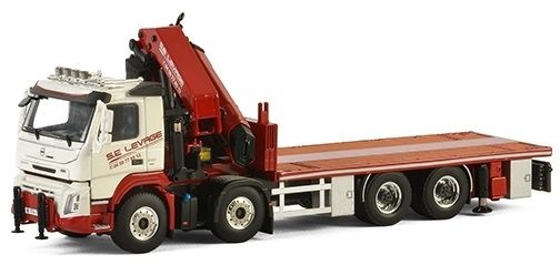 WSI01-2288 - VOLVO FMX porteur plateau avec grue SE Levage - 1