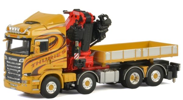 WSI01-2332 - SCANIA R13 Highline 8x2 Thuries benne retirable et grue FASSI 1100 - 1