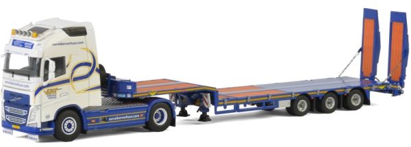 WSI01-2441 - VOLVO FH4 Globetrotter XL 4x2 avec porte engins 3 essieux extensible VVM VERREIKER - 1