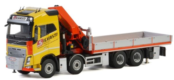 WSI01-2572 - VOLVO FH04 GL 8x4 plateau avec grue Palfinger 78002 SH  SILVASTI - 1
