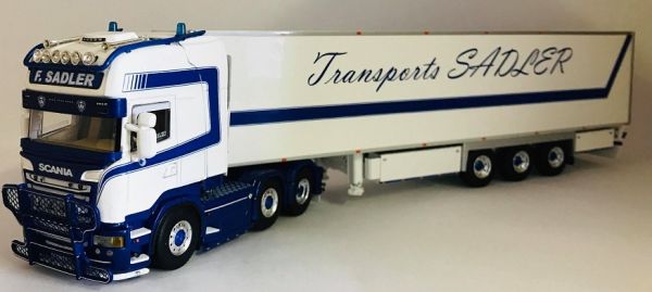 WSI01-2603 - SCANIA streamline Topline 6x2 avec remorque frigo 3 Essieux SADLER - 1