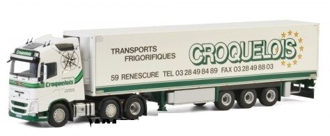 WSI01-2686 - VOLVO FH GL 6x2 avec semi frigo CROQUELOIS - 1