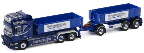 WSI01-2853 - SCANIA Streamline Topline 6x2 benne déposable et remorque Transports Norscrap - 1