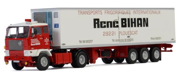 WSI01-2892 - VOLVO F88 4x2 et remorque frigo Chereau René Bihan - 1