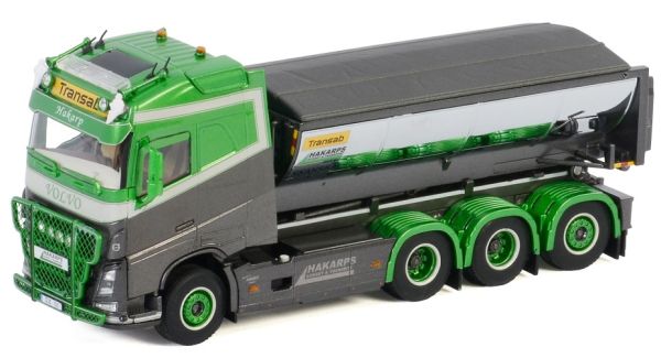 WSI01-2965 - VOLVO FH4 Globetrotter 8X4 benne à asphalte déposable Hakarps Schakt - 1