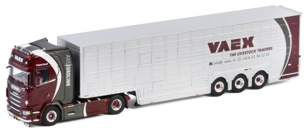 WSI01-3035 - SCANIA Highline I CS20H 4x2 et remorque bétaillère Transports VAEX - 1