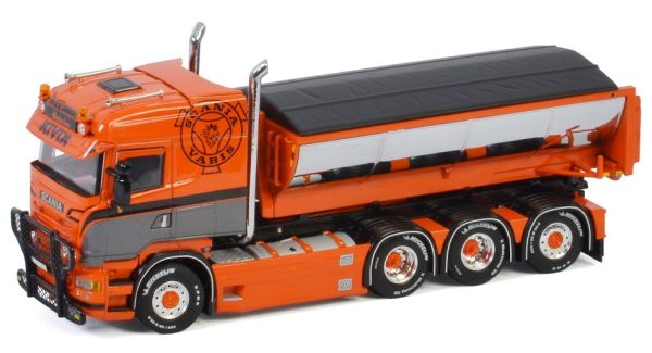 WSI01-3193 - SCANIA R Streamline Higthline 8x4 benne à asphalt déposable Transport OSTERLEN - 1