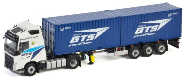 WSI01-3328 - VOLVO FH4 Globetrotter 4x2 et remorque porte container avec 2 containers GROUP GTS - 1