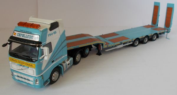 WSI02-1167 - VOLVO FH16 Globetrotter XL 6X2 er plateau porte engins Ceppeludu - 1