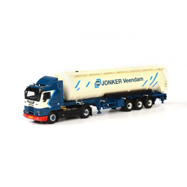 WSI07-1037 - SCANIA R113 Streamline 4x2 avec Remorque silo 3 Essieux JONKER VEENDAM - 1