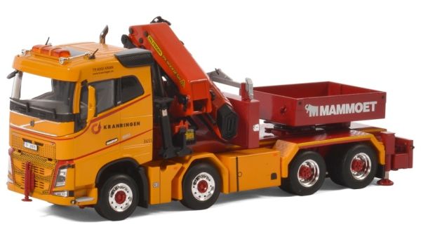 WSI02-2047 - VOLVO FH04 avec grue de déchargementt PALFINGER et benne KRANRIGEN MAMMOET - 1
