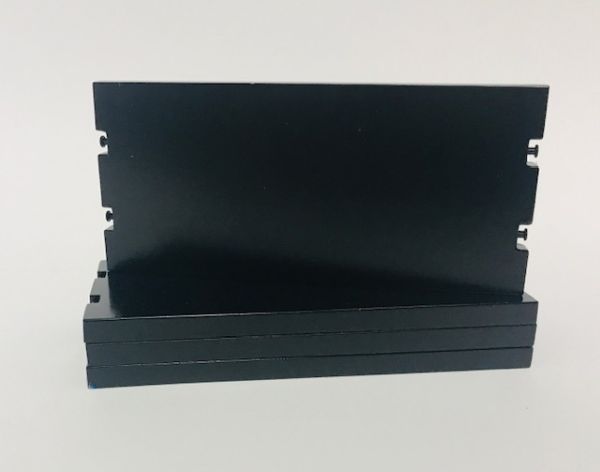 YCC604-4 - 4 plaques de roulage - 11 x 5 cm - Noire RAL 9005 - 1