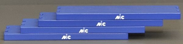 YCC604-7M - 4 plaques de roulage - 11 x 5 cm - Bleu MIC - 1