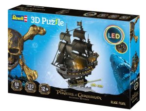 REV00155 - Black Pearl puzzle 3D avec éclairage
