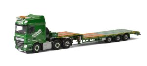 DAF XF SUPER SPACE CAB 6x2 avec plateau surbaissé 3 essieux SPED KUBLER GMBH