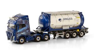 VOLVO FH4 GLOBETROTTER XL 6x2 avec remorque citerne 3 essieux INGO DINGES