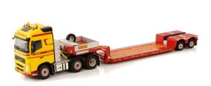 VOLVO FH4 GLOBETROTTER 6x2 avec plateau surbaissé 2 essieux KLOMP TRANSPORT ZWOLLE