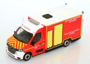 ALERTE 0143 - RENAULT MASTER 2019 WAS VSAV SDIS 77 SEINE ET MARNE 1/43