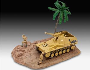 REV03334 - Diorama avec char SD KFZ avec personnage à assembler et à peindre