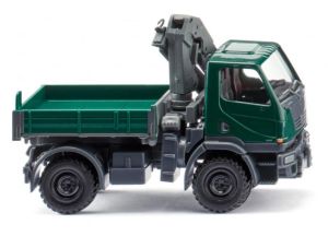 WIK036903 - UNIMOG U 20 4x2 porteur avec grue de chargement Vert mousse