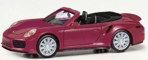 HER038928-002 - PORSCHE 911 Turbo Cabrio rouge métallique