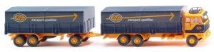 Camion-plateau 6X4 avec remorque 3 essieux – VOLVO F89 ASG