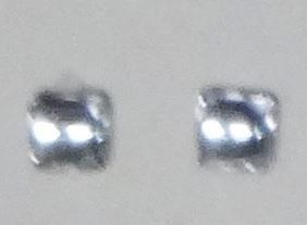 ART04360_B - Pastille de Phare carré x2 blanc - 2x2 mm