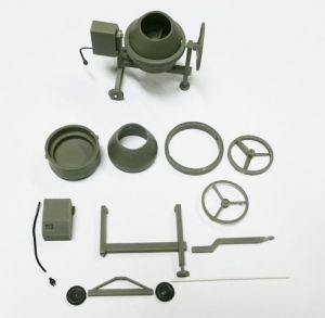 ART04850 - Kit Bétonnière grise 45x45 mm à monter et à peindre