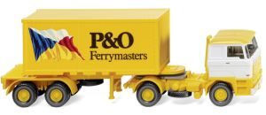 Semi-remorque conteneur 20 DAF 4X2 P&O remorque 2 essieux