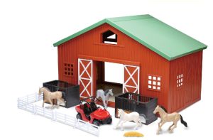 NEW05635 - Coffret de la ferme avec grange chevaux et quad